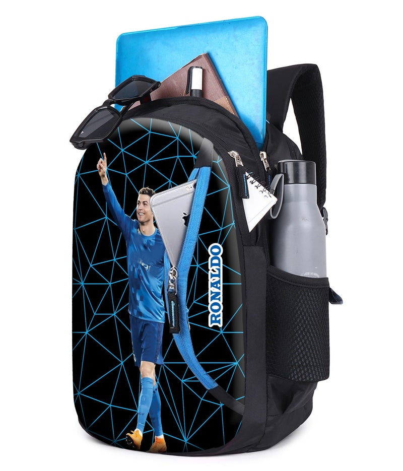 Ronaldo Laptop Bag School Bag Casual Backpack Travel Office College School Bag for Girls & Boys Multi-Purpose Bag - Image 4