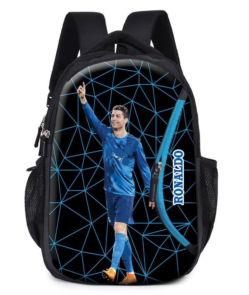 Ronaldo Laptop Bag School Bag Casual Backpack Travel Office College School Bag for Girls & Boys Multi-Purpose Bag - Image 1