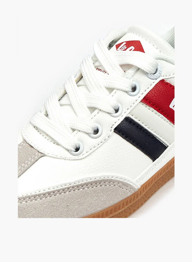 لي كوبر Boys' Panelled Lace-Up Sneakers