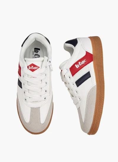 Lee Cooper Boys' Panelled Lace-Up Sneakers