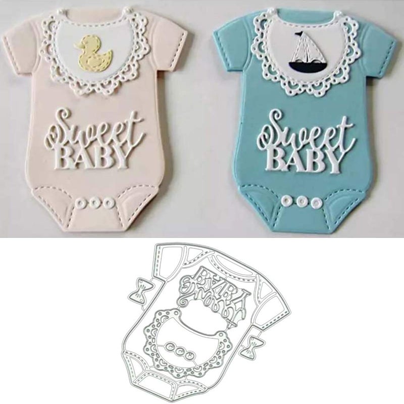 Lottoyday Baby Clothes Metal Die Cuts,Cutting Dies for Card Making Clearance,Embossing Dies for Scrapbooking, DIY Album Paper Cards Art Craft Decoration - Image 1