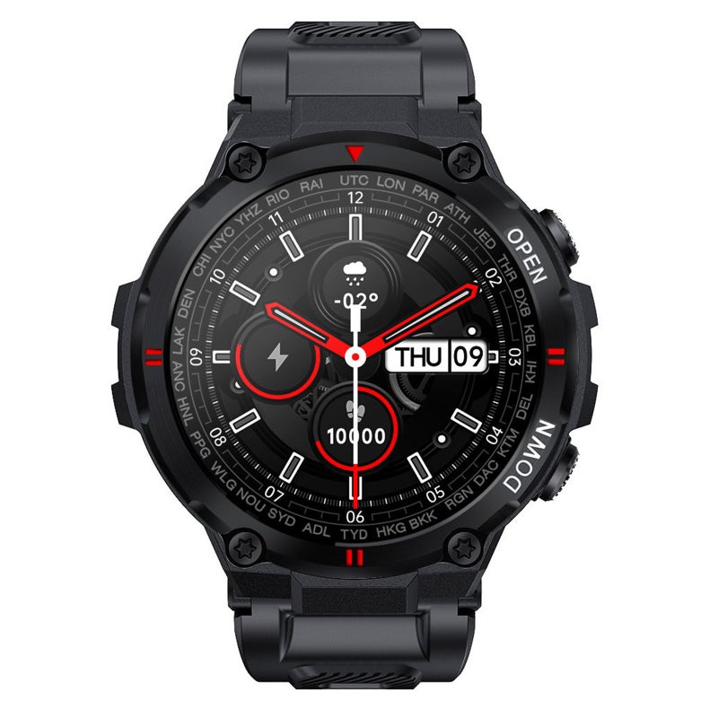 MAX6 Smart Watch with BT Call 1.28-Inch IPS Screen BT4.0+5.0 Fitness Tracker Sleep/Heart Rate/Blood Pressure Monitor Multiple Sports Mode Notification/Call/Sedentary Reminder Music Control/Remote Camera Compatible with Android iOS - Image 3