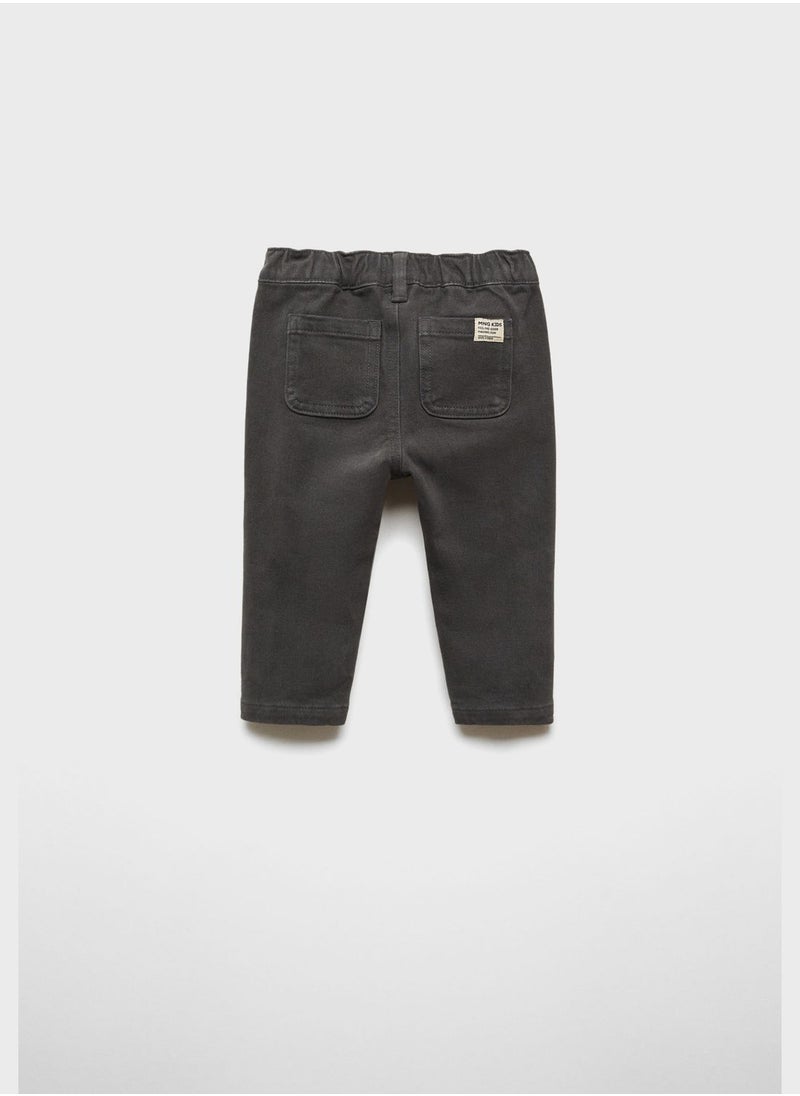 MANGO - Kids Essential Straight Fit Pants - Image 1