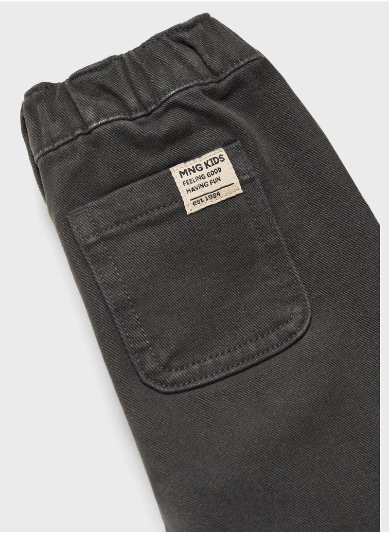 MANGO - Kids Essential Straight Fit Pants - Image 1