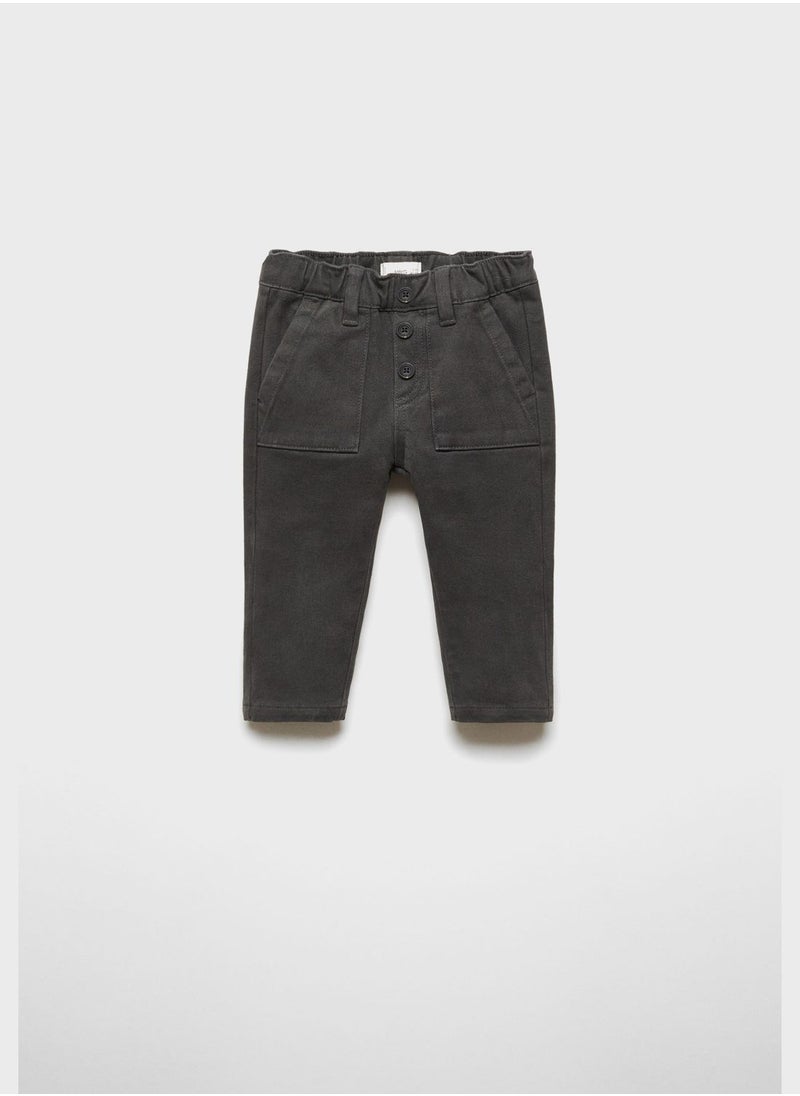 MANGO - Kids Essential Straight Fit Pants - Image 1