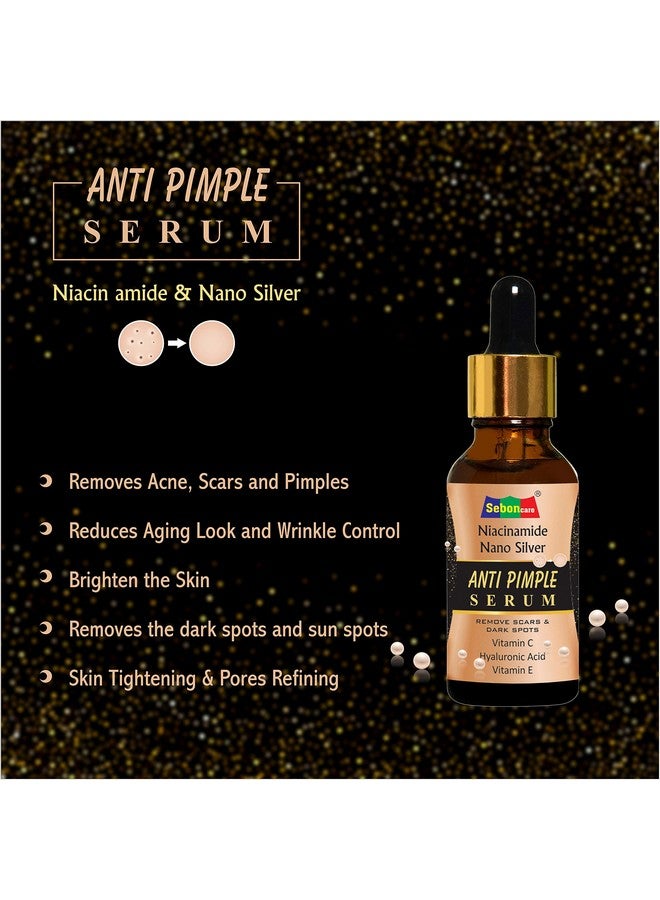 SebonCare Niacinamide face serum for Acne and Pimple Control Enrich with Nano Silver, Vit- (A, E), Extract of Neem, Licorice sulfate - parabean free10 ml - Image 3