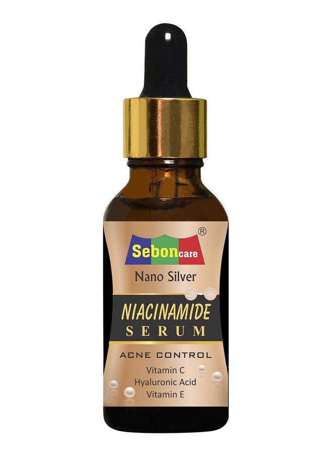 SebonCare Niacinamide face serum for Acne and Pimple Control Enrich with Nano Silver, Vit- (A, E), Extract of Neem, Licorice sulfate - parabean free10 ml - Image 1