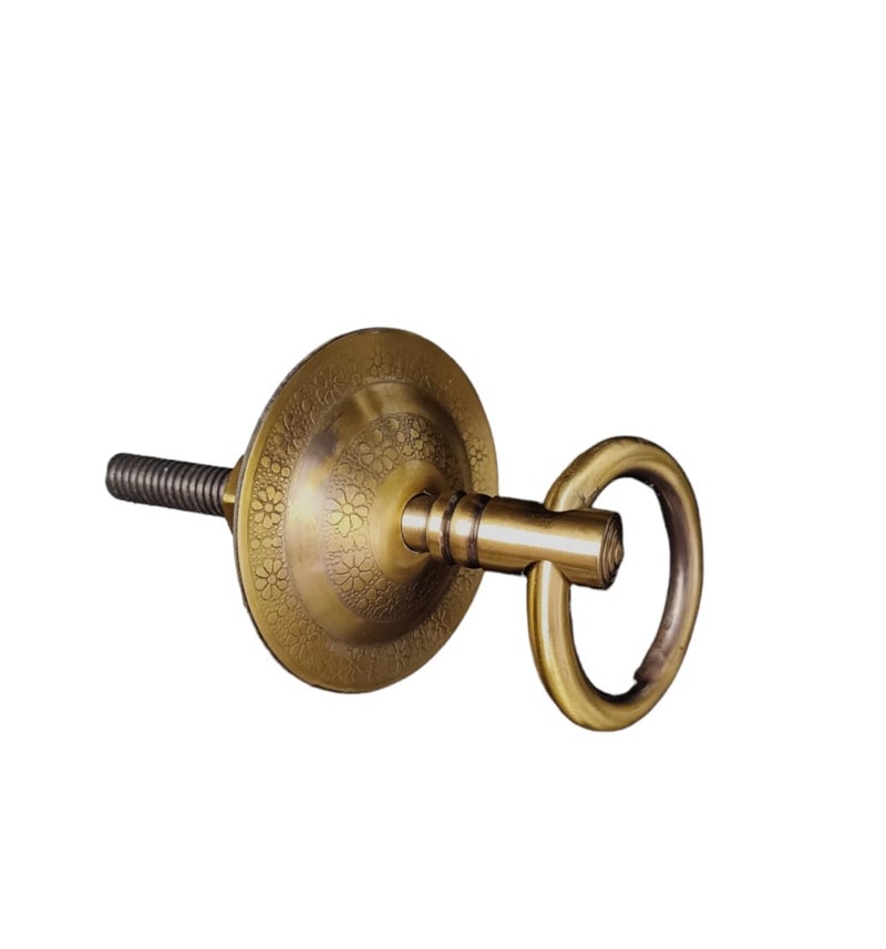 Kkriya Home Decor KRIYA HEAVY DUTY BOTTOM KADA WITH ANTIQUE BRASS FINISH SUPERIOR HIGRADE QUALITY LIFE TIME WARRENTY KADA PATIO SWING HAMMOCK Swing16MM Rod with Weight Capacity of 800KG Pack of 4PCS  - Image 1