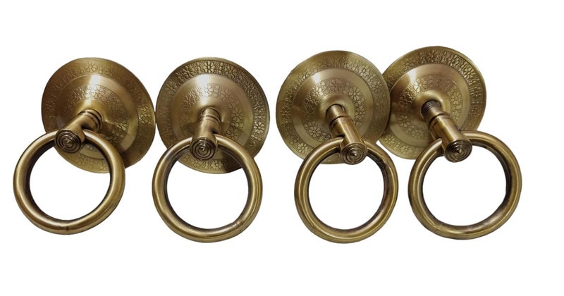 Kkriya Home Decor KRIYA HEAVY DUTY BOTTOM KADA WITH ANTIQUE BRASS FINISH SUPERIOR HIGRADE QUALITY LIFE TIME WARRENTY KADA PATIO SWING HAMMOCK Swing16MM Rod with Weight Capacity of 800KG Pack of 4PCS  - Image 2