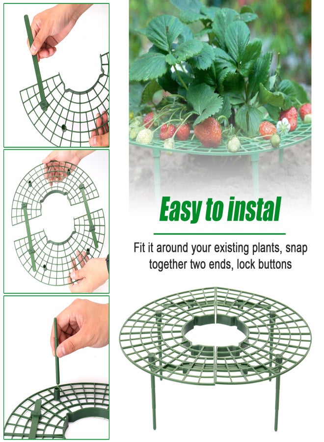 Strawberry Stand Frame Holder Balcony Potted Growing Vegetables Frames Fruit Support Pillar Vine Gardening Stents - Image 3