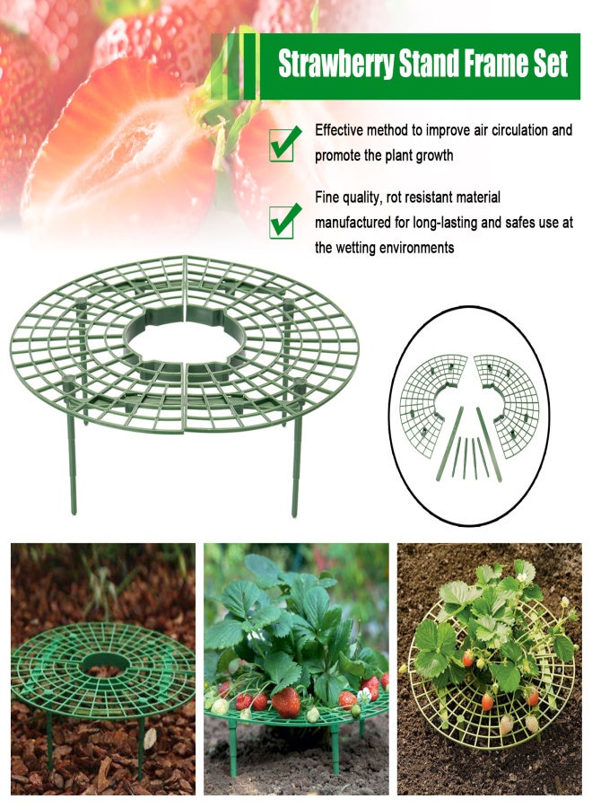 Strawberry Stand Frame Holder Balcony Potted Growing Vegetables Frames Fruit Support Pillar Vine Gardening Stents - Image 2