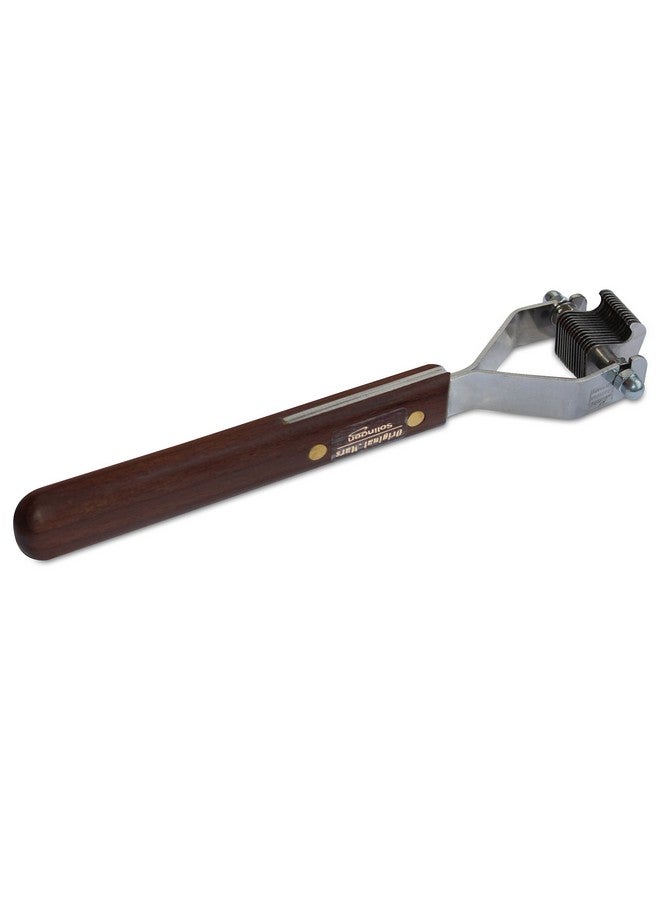 Mars Coat King Mini Dematting Undercoat Grooming Rake Stripper Tool and Detailing Body Work for Dogs and Cats, Stainless Steel with Wooden Handle, Made in Germany, 14-Blade Extra Fine - Image 2