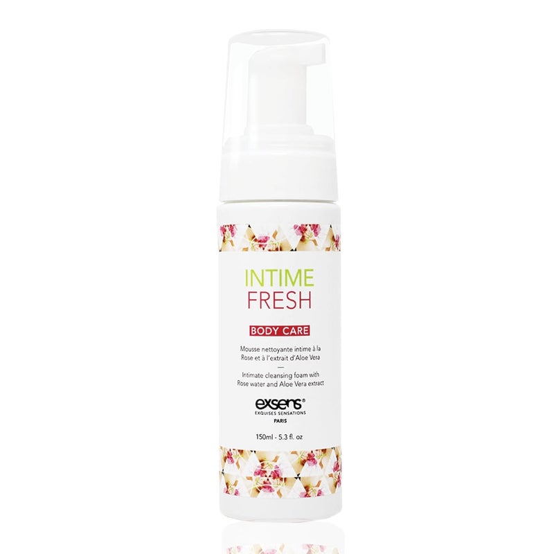 EXSENS Intime Fresh, Intimate Cleansing Foam, pH Balanced, Gentle for Daily Use with Organic Rose Water and Aloe Vera Extract, Soap and Paraben Free, 5.3 fl.oz, 1 Count