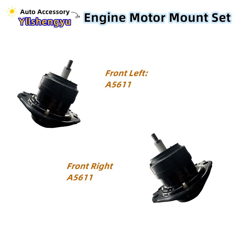 Yllshengyu 3Pcs Engine Motor & Transmission Mount Kit - Compatible with 2011-2022 Durango / Grand Cherokee 3.6L 5.7L 6.4L RWD - Replaces A5611 A5488 3280 3297 5038548AB 5038548AC 52124675AF - Image 4