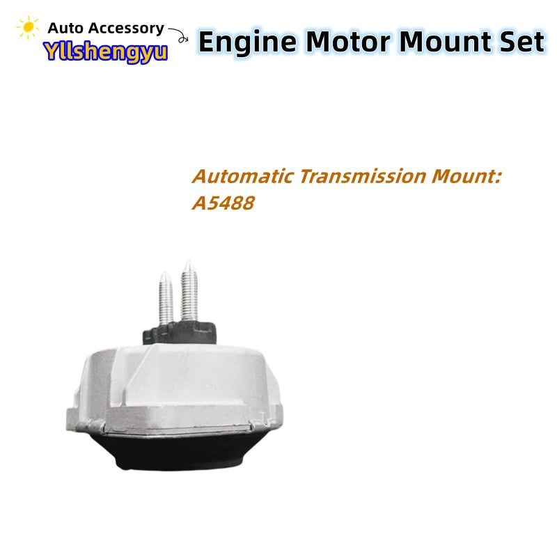 Yllshengyu 3Pcs Engine Motor & Transmission Mount Kit - Compatible with 2011-2022 Durango / Grand Cherokee 3.6L 5.7L 6.4L RWD - Replaces A5611 A5488 3280 3297 5038548AB 5038548AC 52124675AF - Image 5