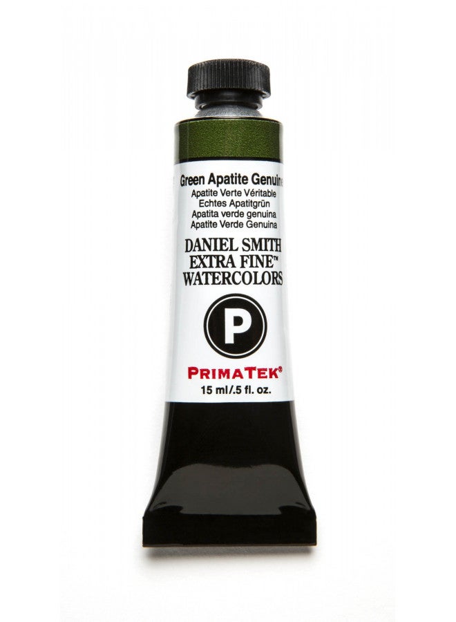 DANIEL SMITH 284600197 Extra Fine Watercolor 15ml Paint Tube, Green Apatite Genuine, 0.5 Fl Oz (Pack of 1) - Image 1