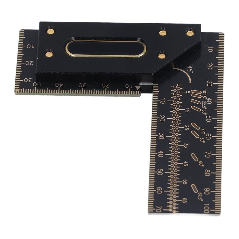Aluminum Alloy Woodworking Scriber L Shape Square Ruler 100mm Carpenter Marking Gauge - Image 5