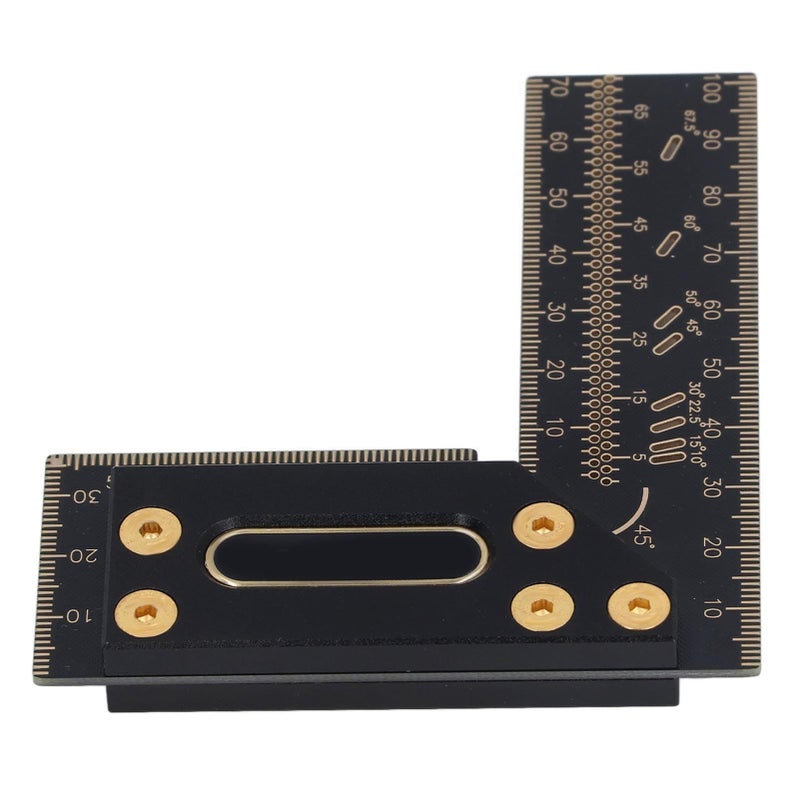 Aluminum Alloy Woodworking Scriber L Shape Square Ruler 100mm Carpenter Marking Gauge - Image 4