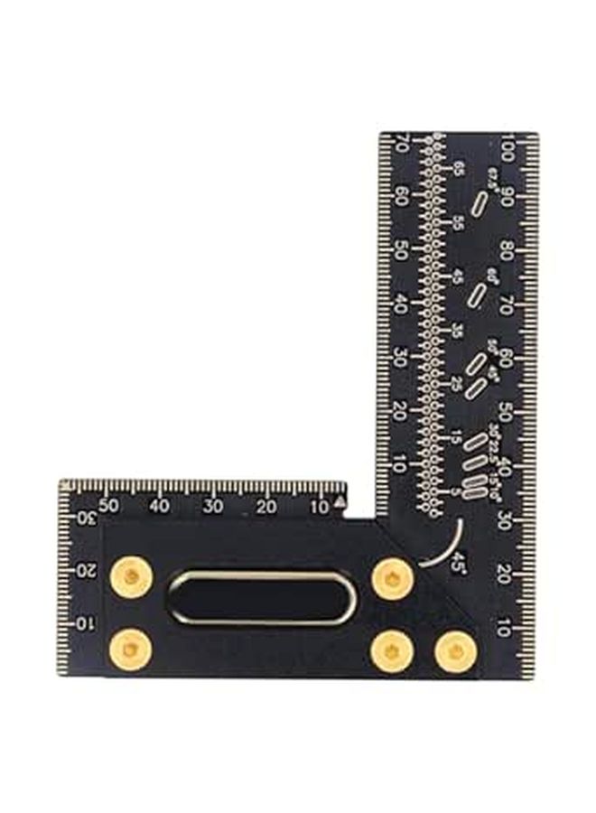 Aluminum Alloy Woodworking Scriber L Shape Square Ruler 100mm Carpenter Marking Gauge - Image 1