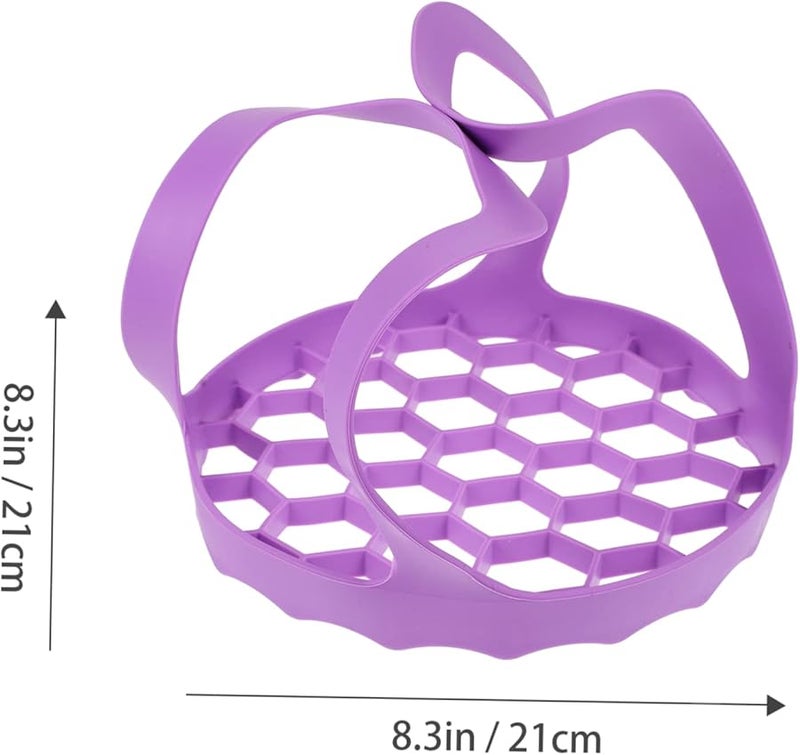 حامل ثلاثي القوائم السيليكون القابل للطي وسلة مصفاة للمطبخ للبيض والسلطانية - Image 3