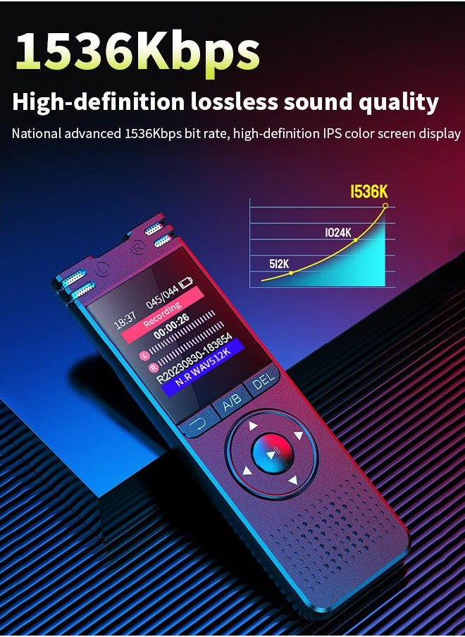Generic Voice recorder mic with Playback Function,32GB Digital Voice Recorder Audio Recording Device,Voice Activated Recorder with Noise Reduction Functionn,A-B Repeat,Mp3 Player for Lectures Meeting/Classe  - Image 4