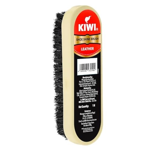 KIWI Shoe Brush Multicolour, Wood Shine, 1 Piece - Image 2
