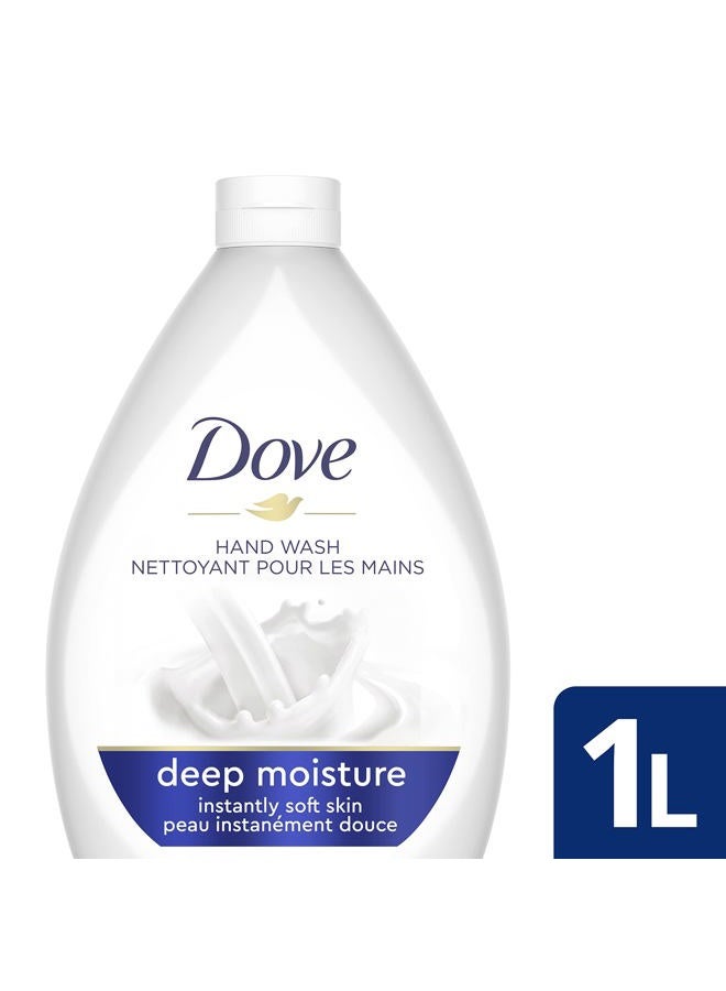 Dove Advanced Care Hand Wash Deep Moisture Pack of 3 for Soft, Smooth Skin More Moisturizers Than The Leading Ordinary Hand Soap, 34 oz - Image 2