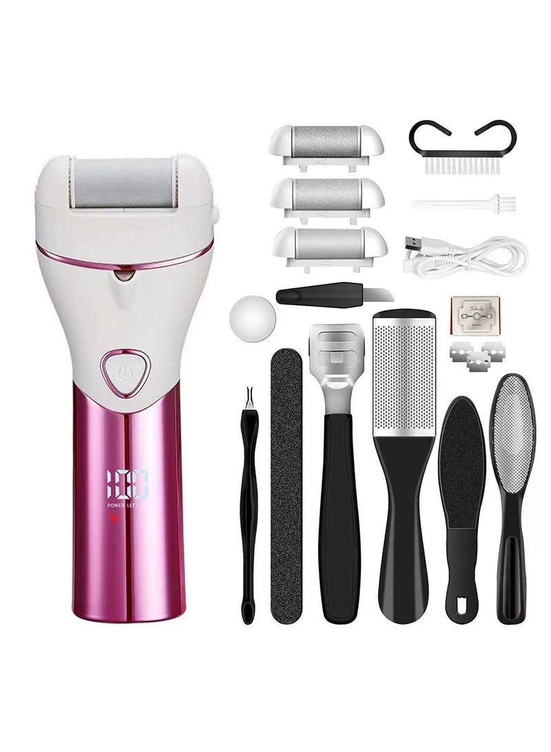 general 10-piece Set Electric Foot File, PedicureTool, Electric Dead Skin Remover, Home Electric Foot Care Device, Foot Beauty Tool