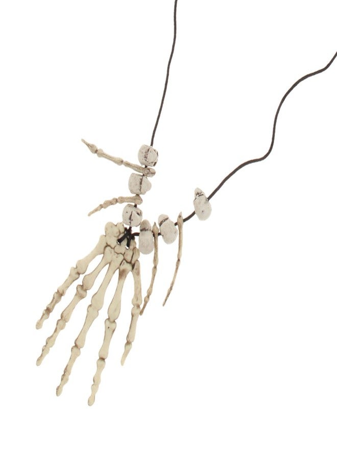 Oarkive Bone Necklace Halloween Costume Accessory - Skeleton Skull Necklace for Voodoo, Witch Doctor, Caveman Cosplay & Party Dress Up - Image 4