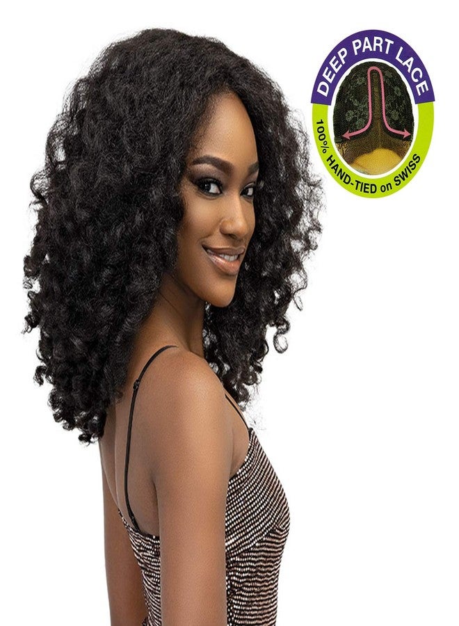 جانيت كوليكشون باروكة شعر مستعار من الدانتيل الطبيعي من مجموعة جانيت، بقصة عميقة، من زارا (1 (أسود فاحم)) - Image 2