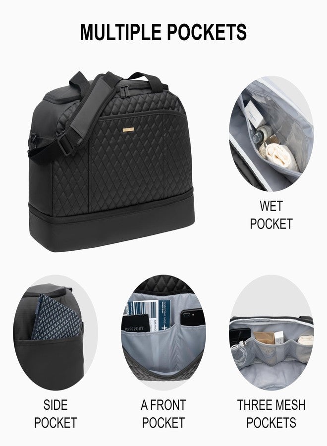 إيفر فن حقيبة رياضية من إيفر فن للرجال والنساء، حقيبة سفر كبيرة مزودة بجيب للأحذية وجيب للملابس المبللة، مثالية للسفر والرياضة والملاكمة والتمارين الرياضية وعطلات نهاية الأسبوع. - Image 3