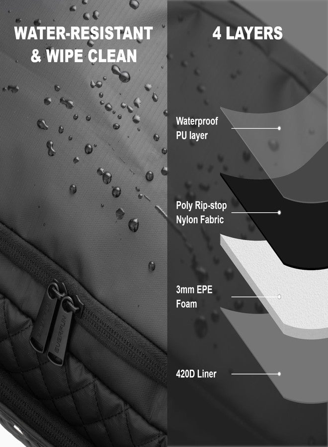 إيفر فن حقيبة رياضية من إيفر فن للرجال والنساء، حقيبة سفر كبيرة مزودة بجيب للأحذية وجيب للملابس المبللة، مثالية للسفر والرياضة والملاكمة والتمارين الرياضية وعطلات نهاية الأسبوع. - Image 4