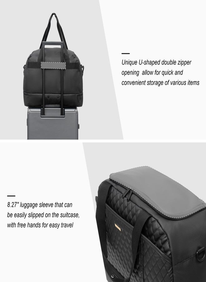 إيفر فن حقيبة رياضية من إيفر فن للرجال والنساء، حقيبة سفر كبيرة مزودة بجيب للأحذية وجيب للملابس المبللة، مثالية للسفر والرياضة والملاكمة والتمارين الرياضية وعطلات نهاية الأسبوع. - Image 5