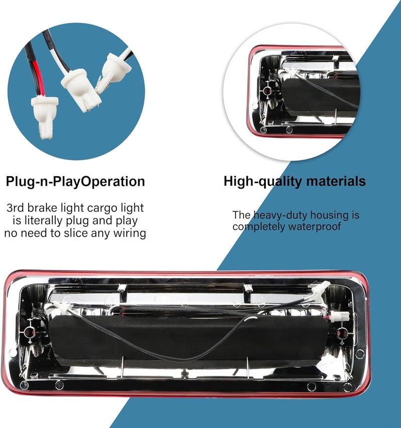 Bomusou Sanzitop LED 3rd Brake Light Assembly for Ford Vehicles - Image 4