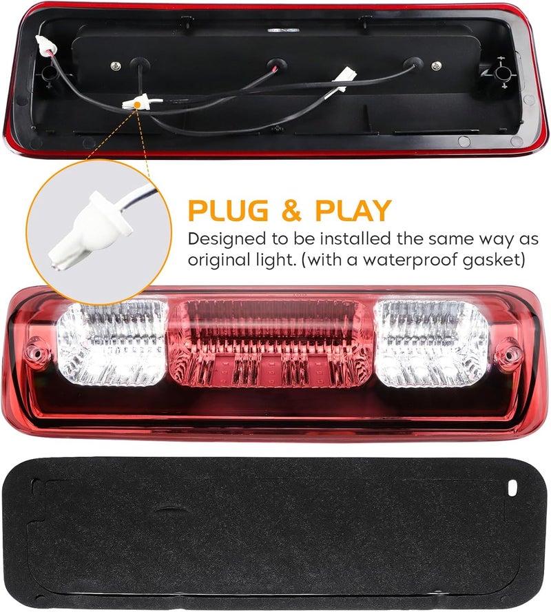 Bomusou Sanzitop LED 3rd Brake Light Assembly for Ford Vehicles - Image 5