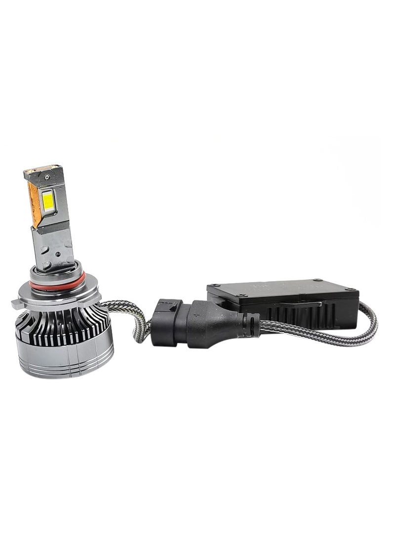 100مايلز مصباح أمامي للسيارة LED فائق السطوع 100 ميل 9005 75 وات 12000LM 6500K مع نظام مروحة تبريد متقدم - يضيء رحلتك - Image 5