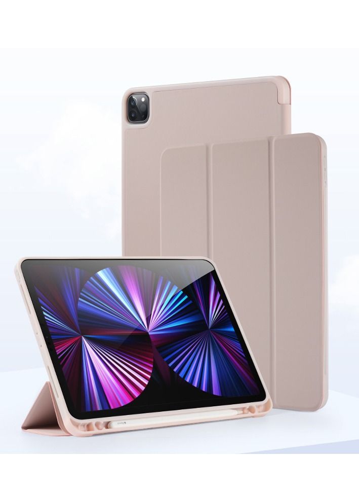 Loquat Pink Soft Case Bottom Protective With Pen Slot For iPad