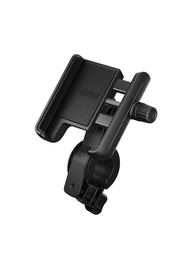 Segway-Ninebot حامل هاتف Segway Ninebot، قابل للتعديل لدراجة كهربائية eMoped، حامل مقود الدراجة، يناسب جميع هواتف iPhone، 12، 11، X، iPhone 8، Samsung Galaxy، يحمل أي هاتف بحجم 4-6.5 بوصة، أسود - Image 1