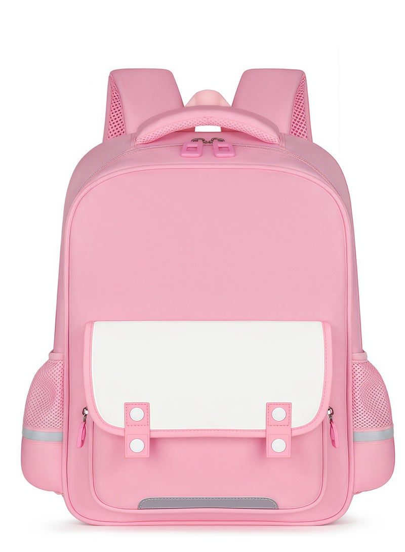 Skycare Lightweight Primary School Backpack with Front Zip Pocket, Mesh Side Pockets, for Grades 3-6 - Image 1