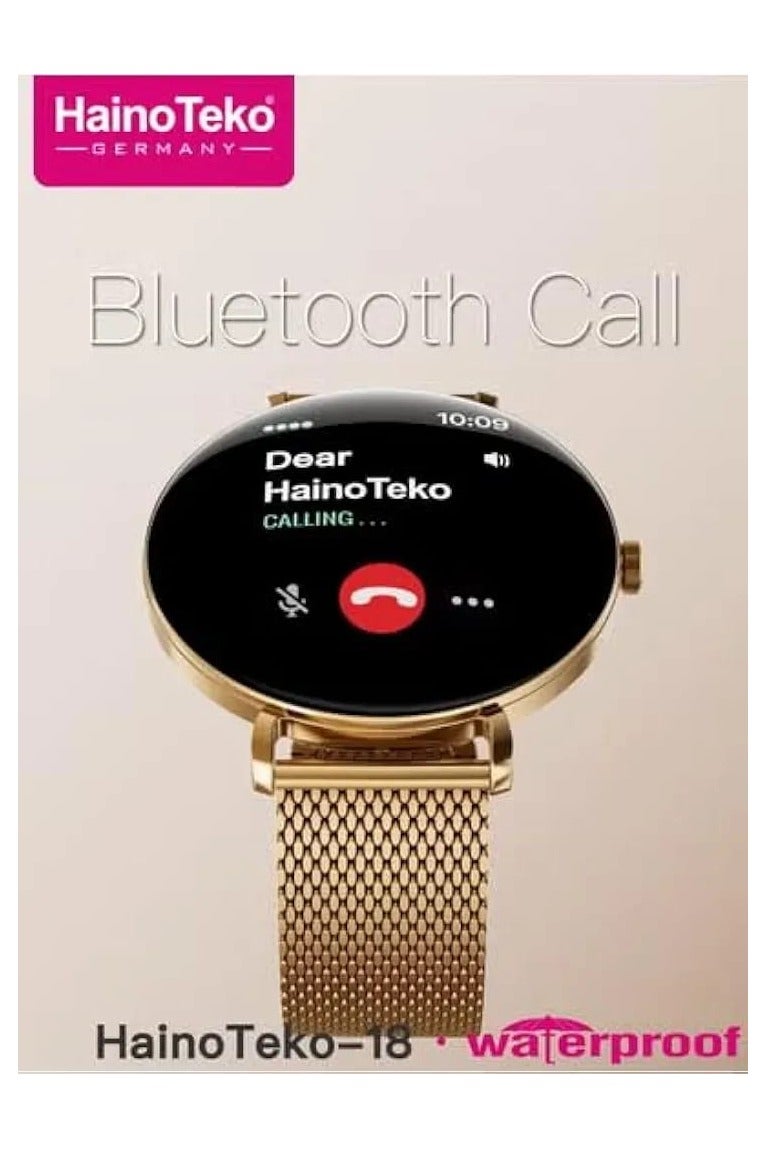 HainoTeko Experience Modern Elegance and Advanced Technology with the Haino Teko-18 Smartwatch Featuring a Sleek AMOLED Display and Versatile Strap Options - Image 5