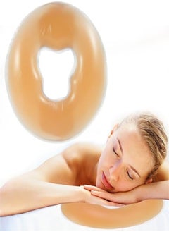 Silicone Pillow Soft Massage Face Relax Pillow Headrest SPA Beauty Salon Skin Care Cushion Pad Care Cushion Head Cradle Face Rest Cover Prone Pillow Retina Lying Pillow