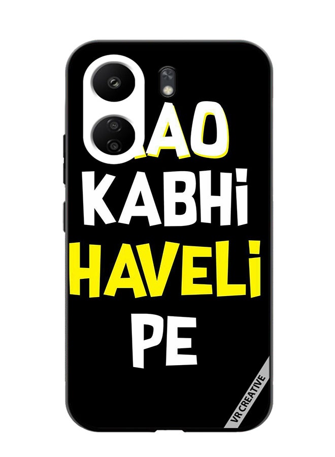 VR CREATIVE Protective Case Cover For Xiaomi Redmi 13C Aao Kavi Haveli Pe Design Multicolour - Image 1