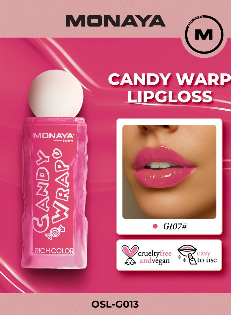 Monaya G013 Candy Wrap Rich Color Lip Gloss - Long-Lasting, Moisturizing, Non-Sticky, 4.5ml, High Shine, Perfect for All-Day Wear - Image 1