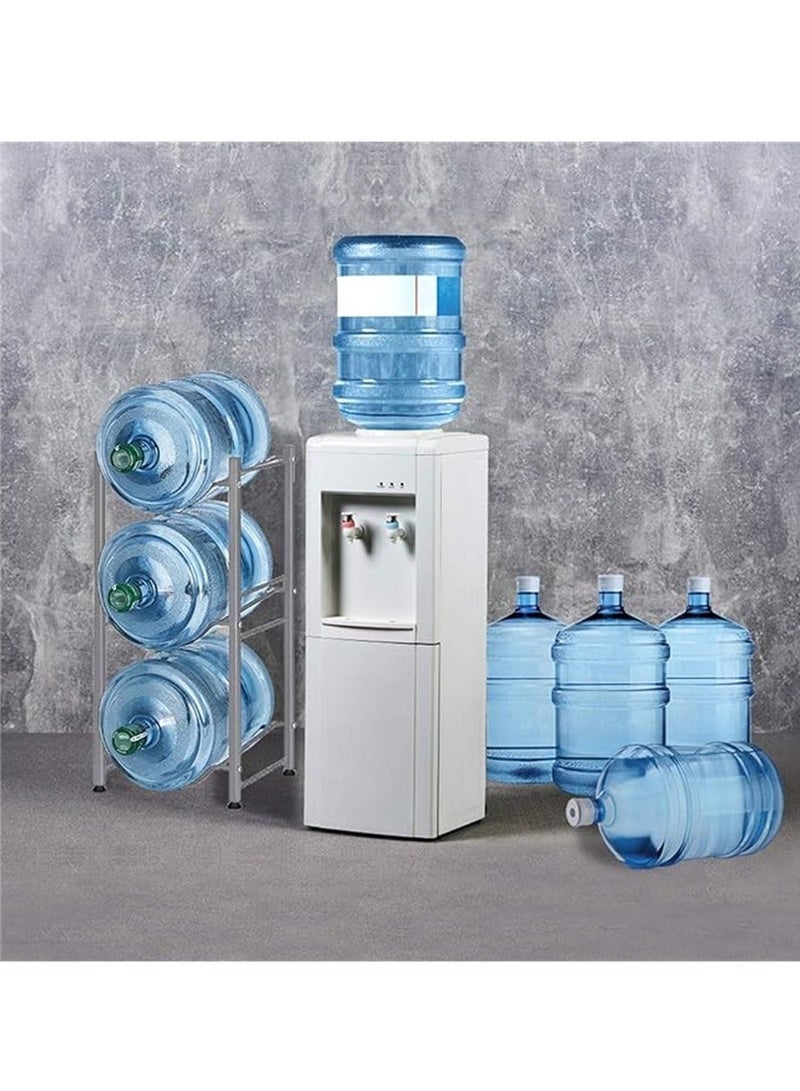 Water Bottle Storage Stand, 3 Tier Water Bottle Holder 5 Gallons Shelf, Heavy Duty Water Bottle Stand Storage for Kitchen Home and Office Easy To Assemble - Image 1