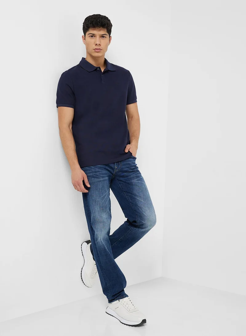 CALVIN KLEIN  Cotton Piqué Polo for Men | Best Price UAE