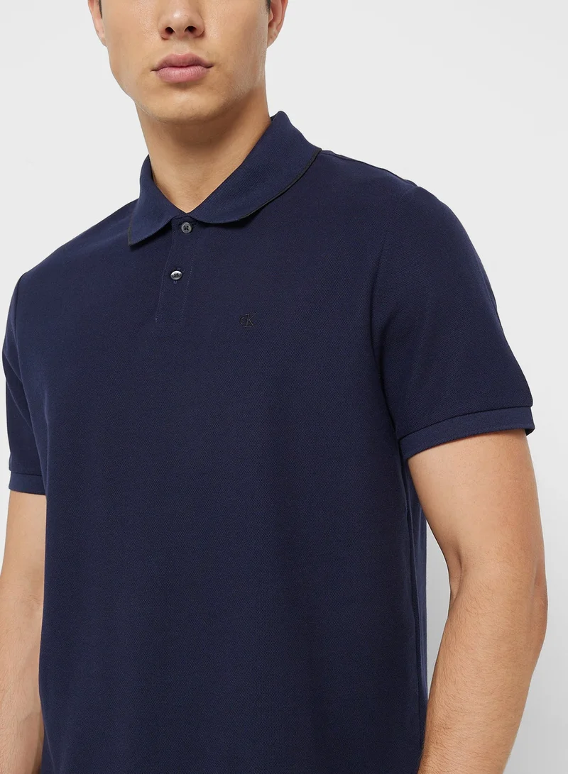 CALVIN KLEIN  Cotton Piqué Polo for Men | Best Price UAE
