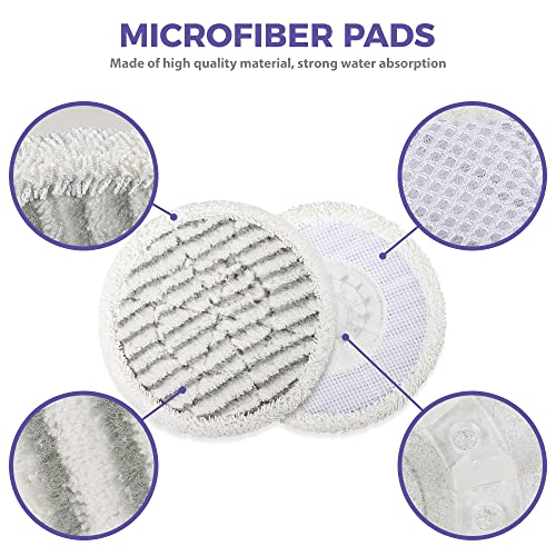 KVLZ Replacement Steam Mop Pads for Shark Steam Mop Pads Compatible with Shark S7000AMZ S7000 S7001 S7001TGT S7000 Series Steam & Scrub All-in-One Hard Floor Steam Mop (10-Pack) - Image 3