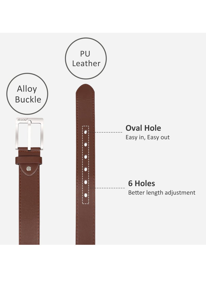 JESOU 6-in-1 Deluxe Gift Set: Sunglasses, Belt, Wallet, Keychain, Signature Pen, and Large Dial Quartz Watch. - Image 5