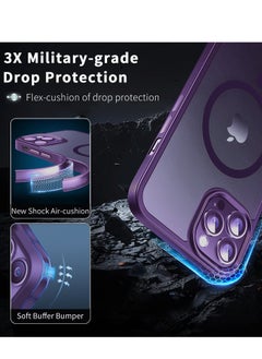 INFOSUN INFOSUN iPhone 14 Pro Max Case Cover Compatible with Magsafe Magnetic Designed Shockproof Case Translucent Matte Protective Cover Back Hard Cases with Magnet for iPhone 14 Pro Max Case  - Image 4