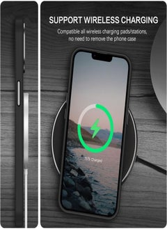 ESCASE Magnetic Case for iPhone 15, Compatible with MagSafe Shockproof Protection Cover, Translucent Matte Phone Case with Strong Magnet, Slim Case for Apple 15 6.1 Inch (2023)-Black  - Image 5